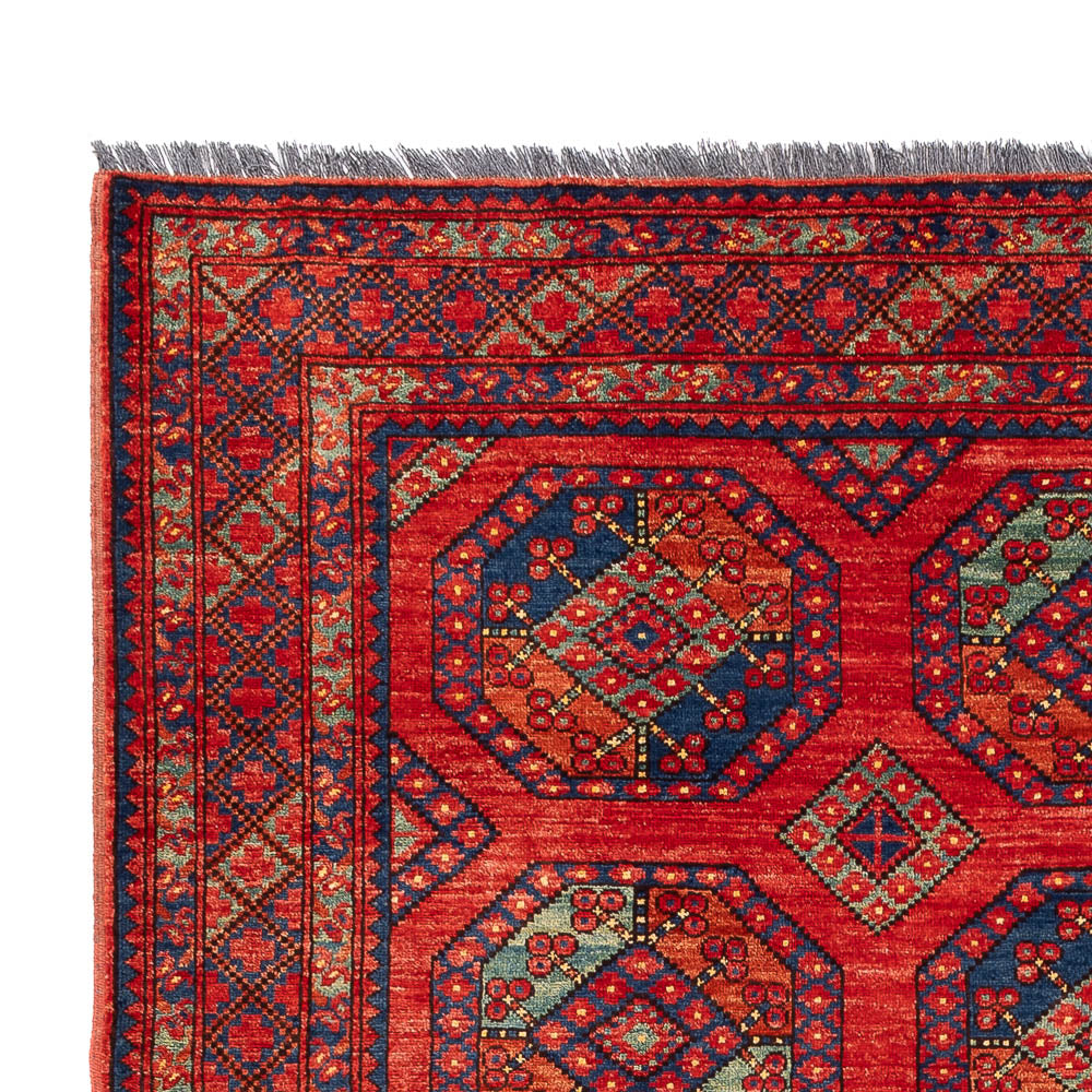 Tapis afghan - Kunduz - 305 x 209 cm - rouge
