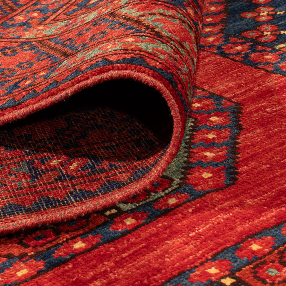 Tapis afghan - Kunduz - 305 x 209 cm - rouge