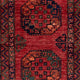 Tapis de couloir Tapis afghan - Kunduz - 300 x 83 cm - rouge