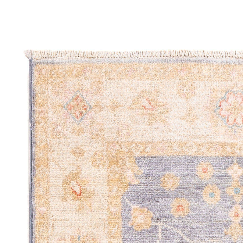 Tapis de couloir Tapis Ziegler - 298 x 79 cm - bleu pétrole