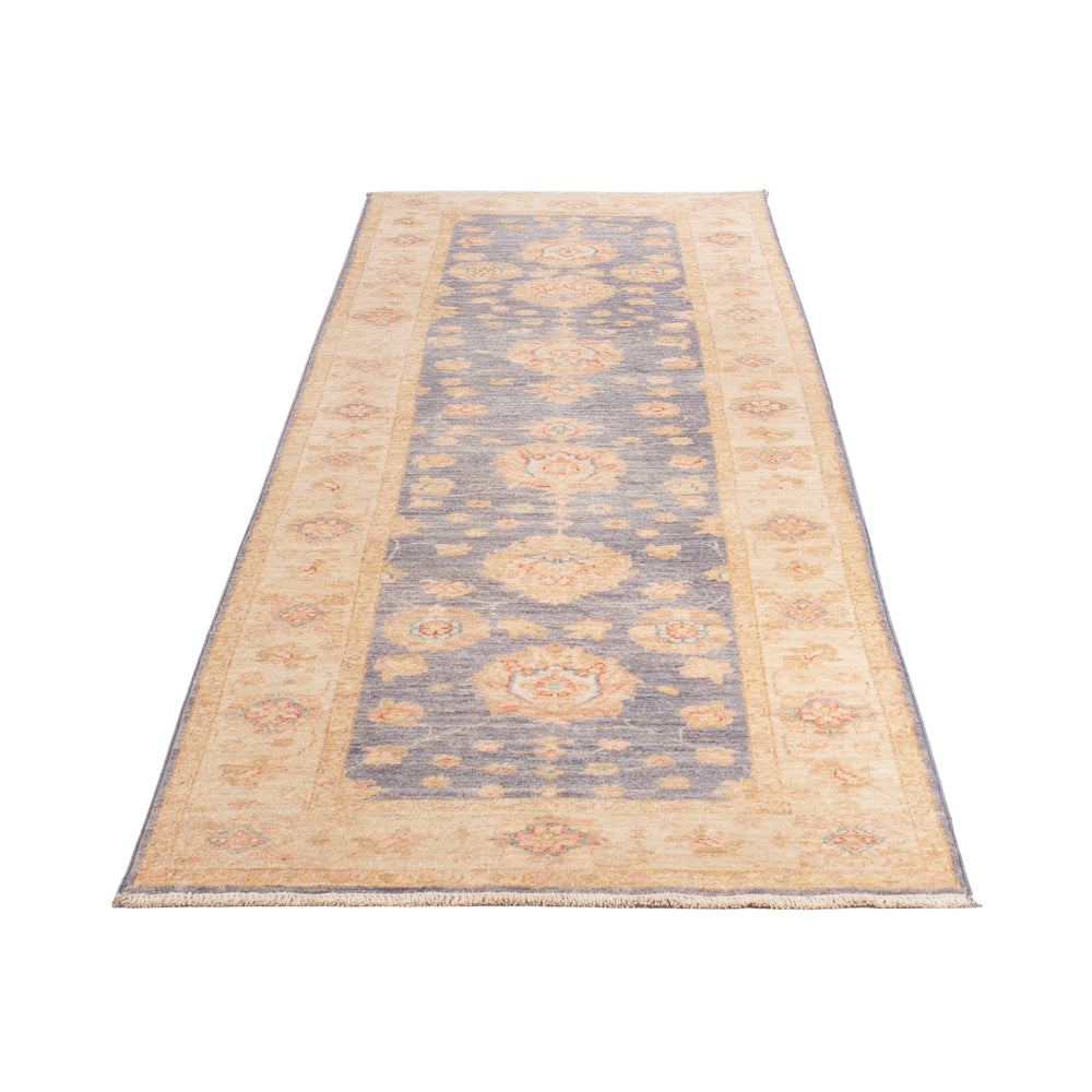 Tapis de couloir Tapis Ziegler - 298 x 79 cm - bleu pétrole