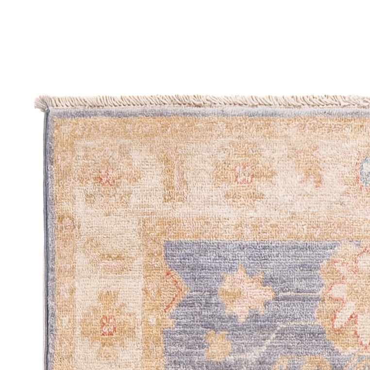 Tapis de couloir Tapis Ziegler - 298 x 77 cm - bleu pétrole