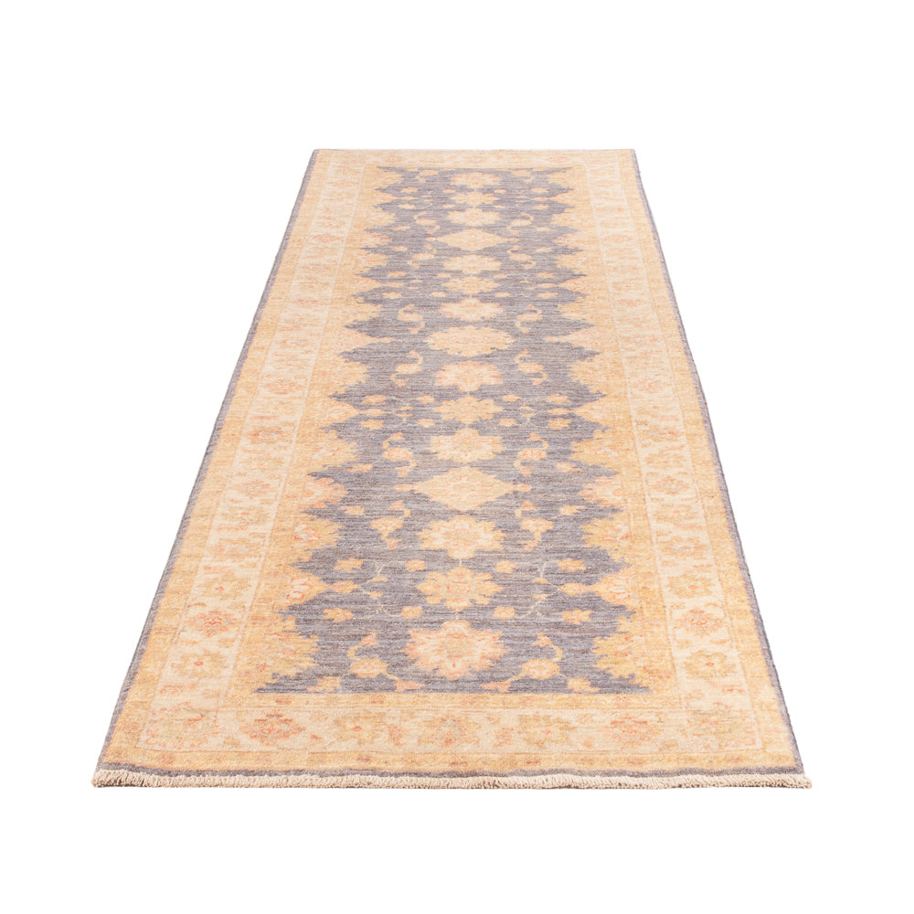 Tapis de couloir Tapis Ziegler - 293 x 81 cm - bleu pétrole