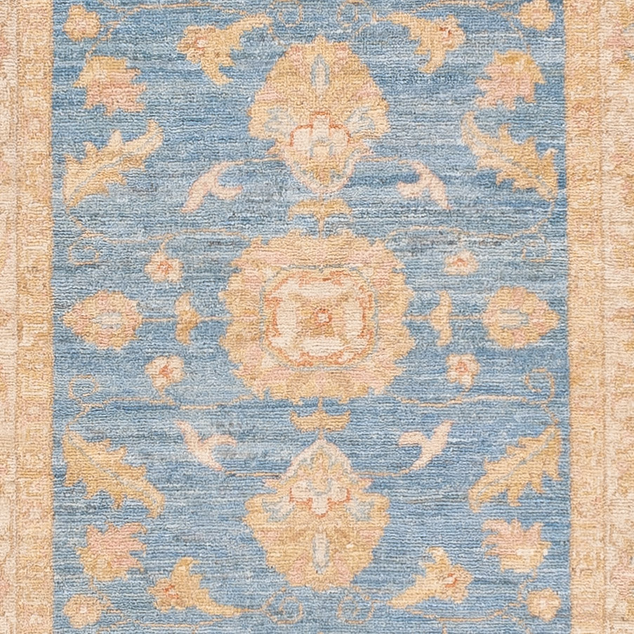 Tapis de couloir Tapis Ziegler - 287 x 83 cm - bleu