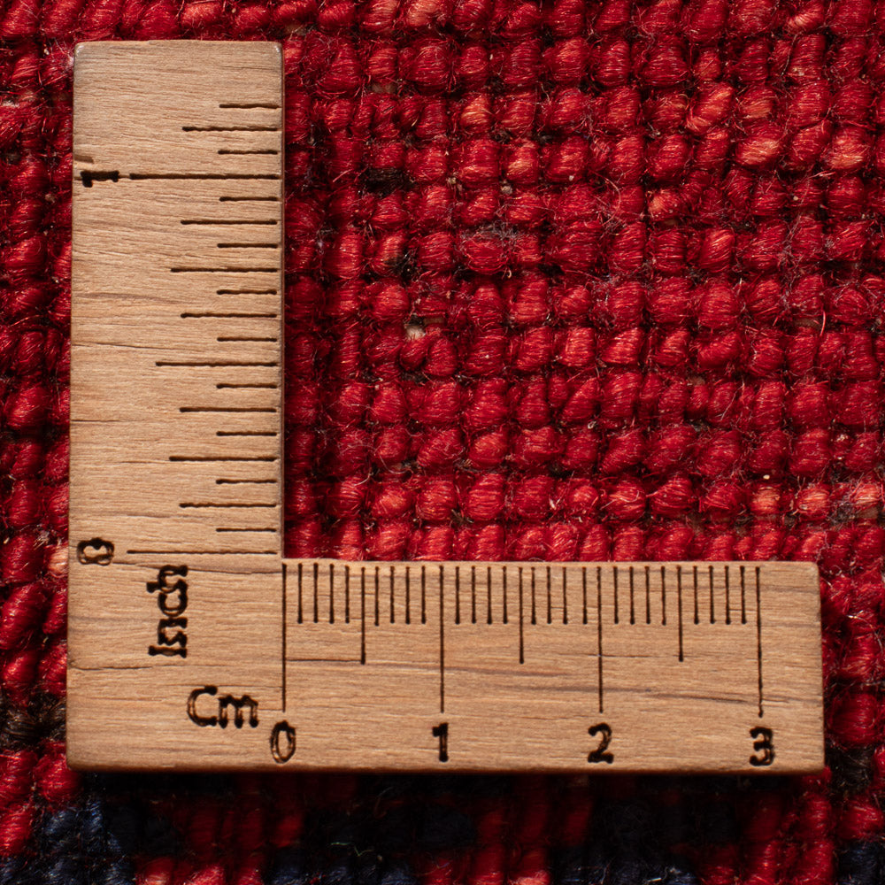 Tapis de couloir Tapis afghan - Kunduz - 260 x 83 cm - rouge