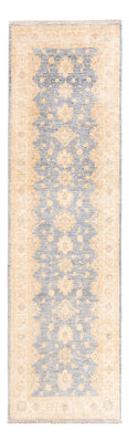 Tapis de couloir Tapis Ziegler - 294 x 84 cm - bleu pétrole
