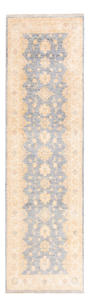 Tapis de couloir Tapis Ziegler - 294 x 84 cm - bleu pétrole