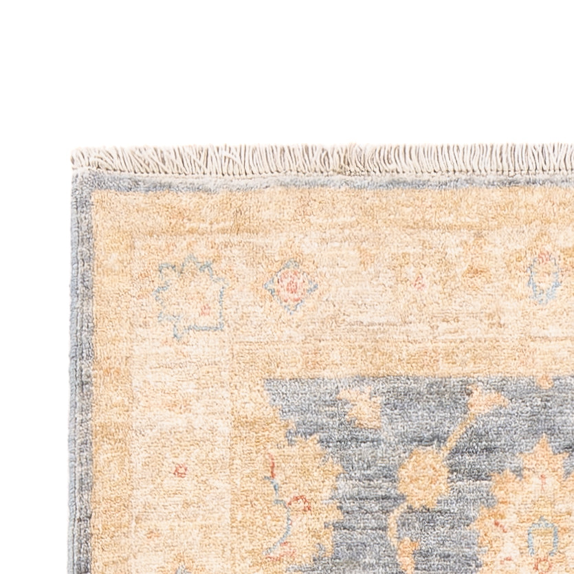 Tapis de couloir Tapis Ziegler - 294 x 84 cm - bleu pétrole