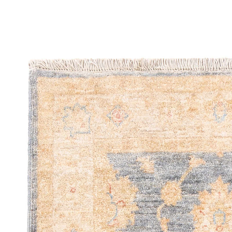 Tapis de couloir Tapis Ziegler - 294 x 84 cm - bleu pétrole
