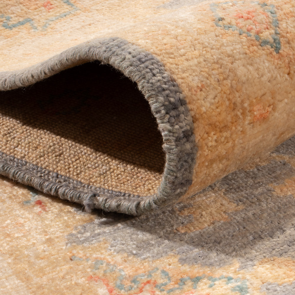 Tapis de couloir Tapis Ziegler - 294 x 84 cm - bleu pétrole