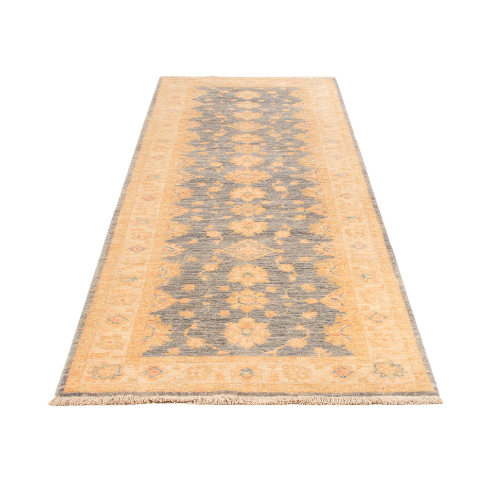Tapis de couloir Tapis Ziegler - 294 x 84 cm - bleu pétrole
