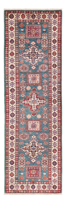 Tapis de couloir Tapis Ziegler - Kazak - 253 x 78 cm - bleu foncé