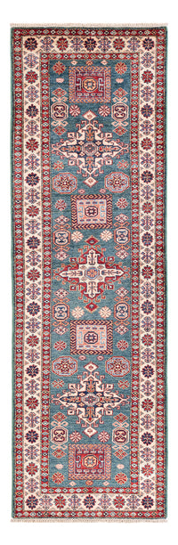 Tapis de couloir Tapis Ziegler - Kazak - 253 x 78 cm - bleu foncé