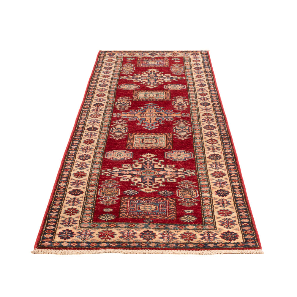 Tapis de couloir Tapis Ziegler - Kazak - 260 x 75 cm - rouge