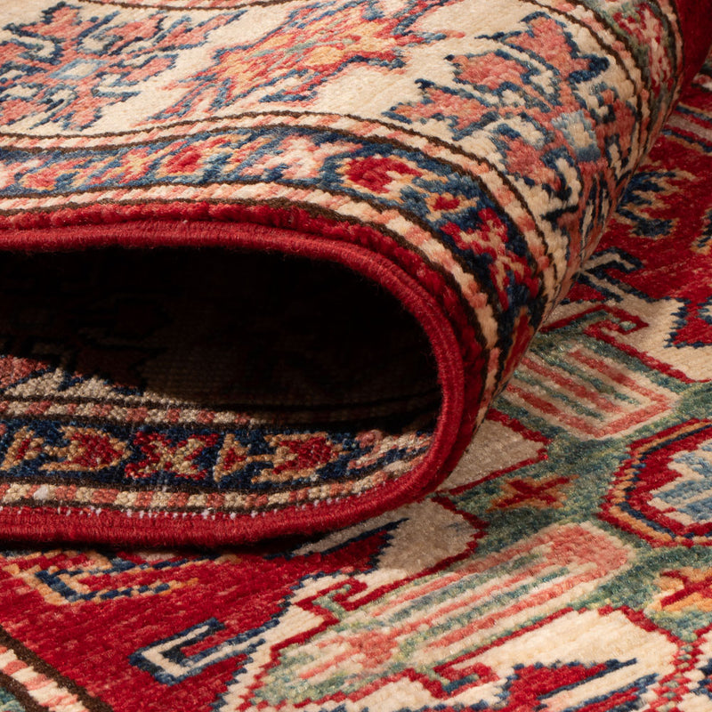 Tapis de couloir Tapis Ziegler - Kazak - 251 x 76 cm - rouge