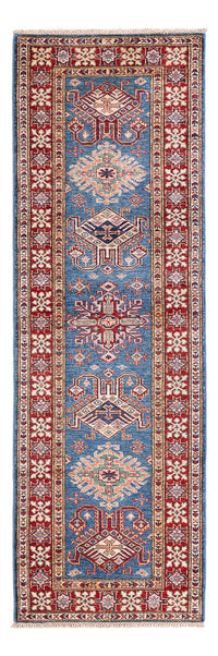Tapis de couloir Tapis Ziegler - Kazak - 240 x 75 cm - bleu