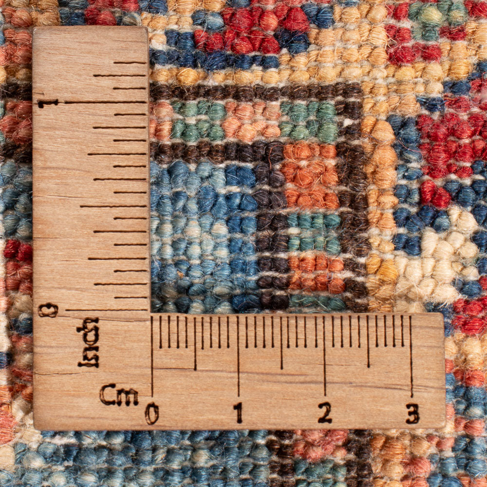 Tapis de couloir Tapis Ziegler - Kazak - 240 x 75 cm - bleu