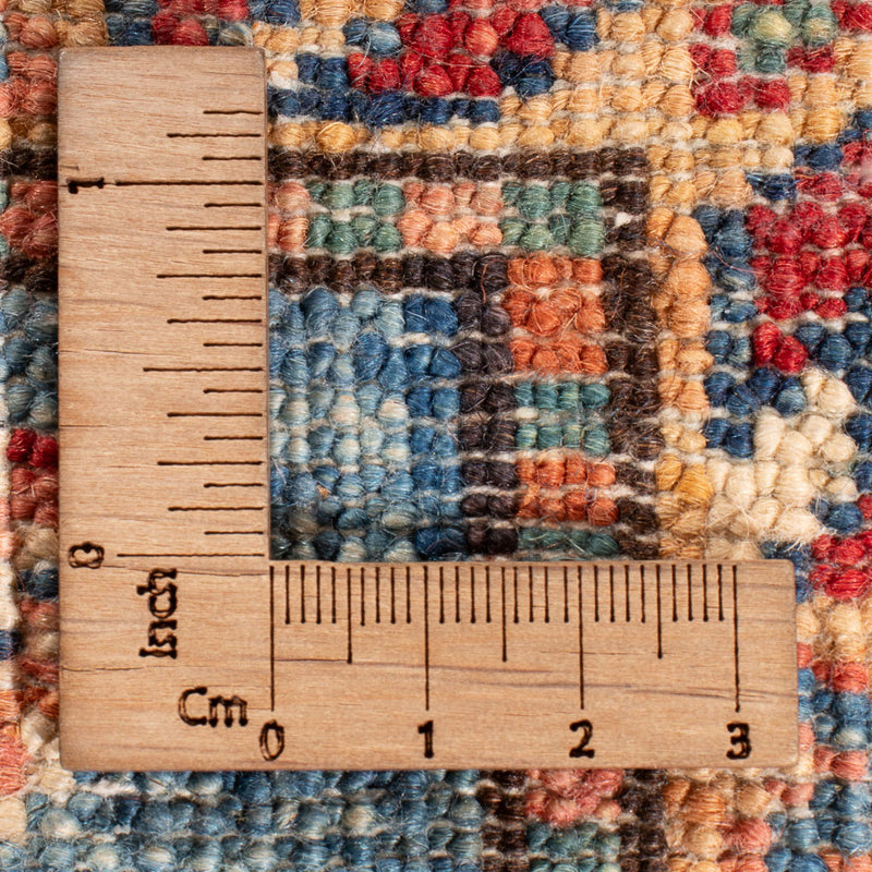 Tapis de couloir Tapis Ziegler - Kazak - 240 x 75 cm - bleu