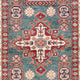 Tapis de couloir Tapis Ziegler - Kazak - 253 x 79 cm - vert foncé