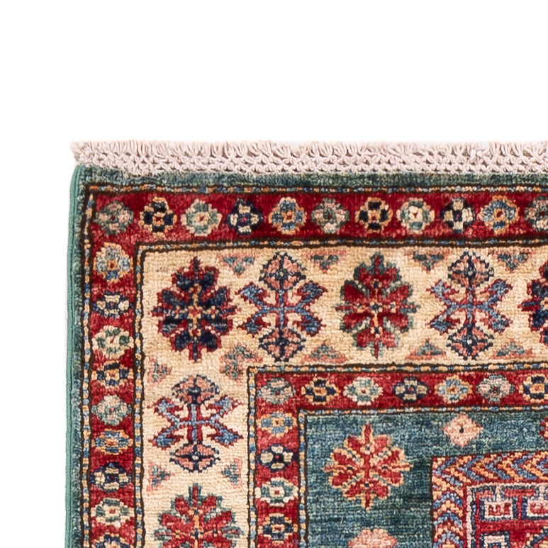 Tapis de couloir Tapis Ziegler - Kazak - 253 x 79 cm - vert foncé