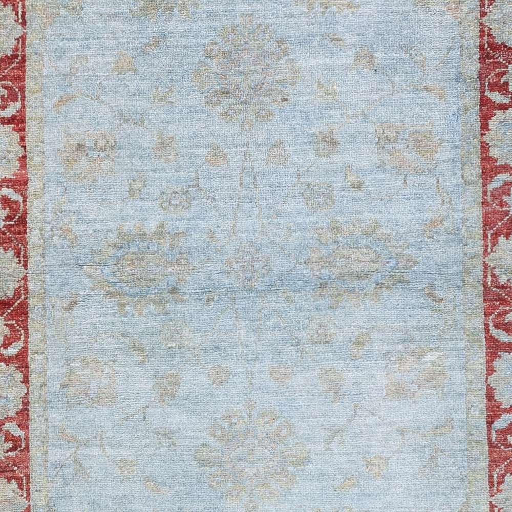 Tapis de couloir Tapis Ziegler - Moderne - 303 x 89 cm - bleu clair