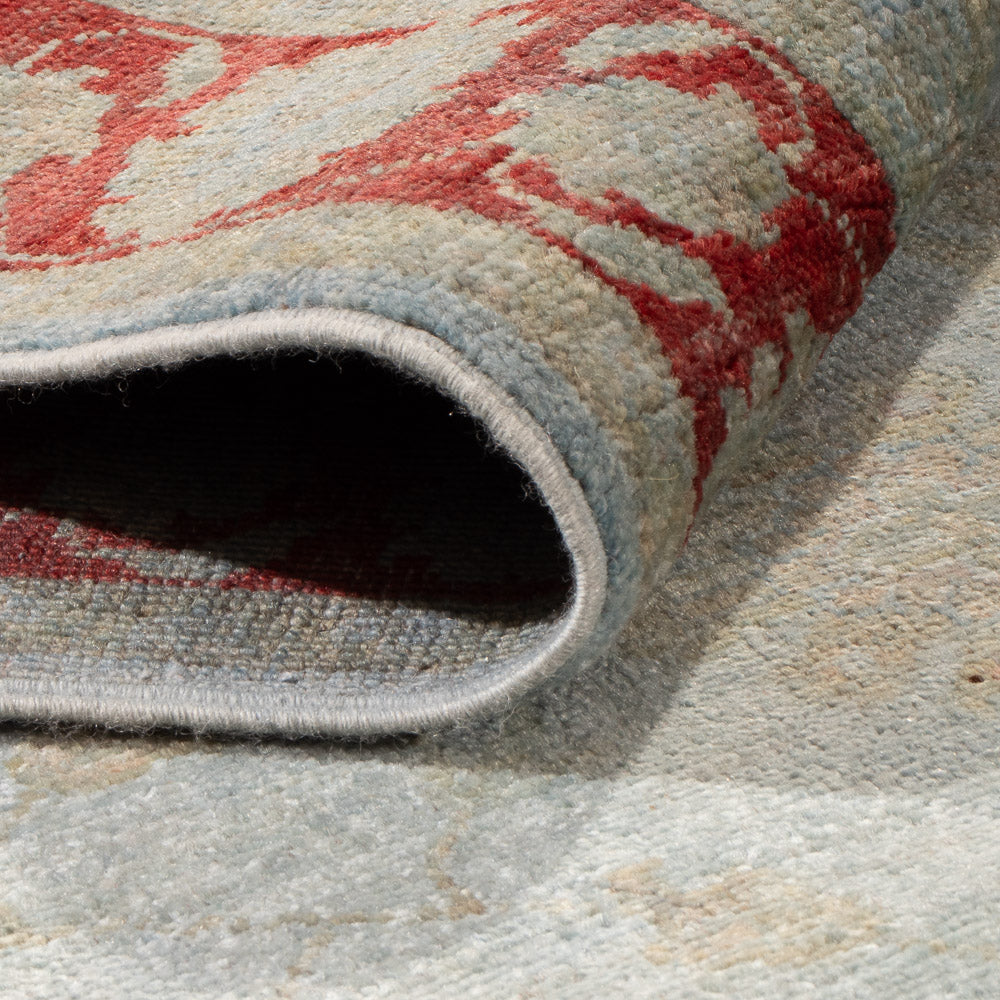 Tapis de couloir Tapis Ziegler - Moderne - 303 x 89 cm - bleu clair