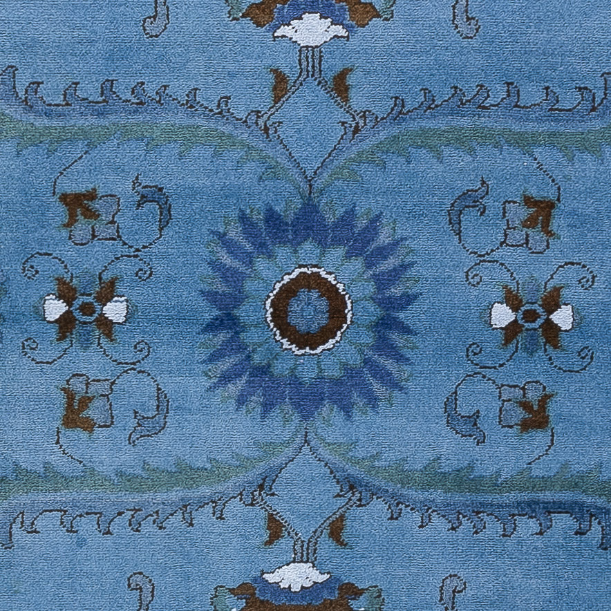 Tapis de couloir Tapis Ziegler - Moderne - 245 x 80 cm - bleu