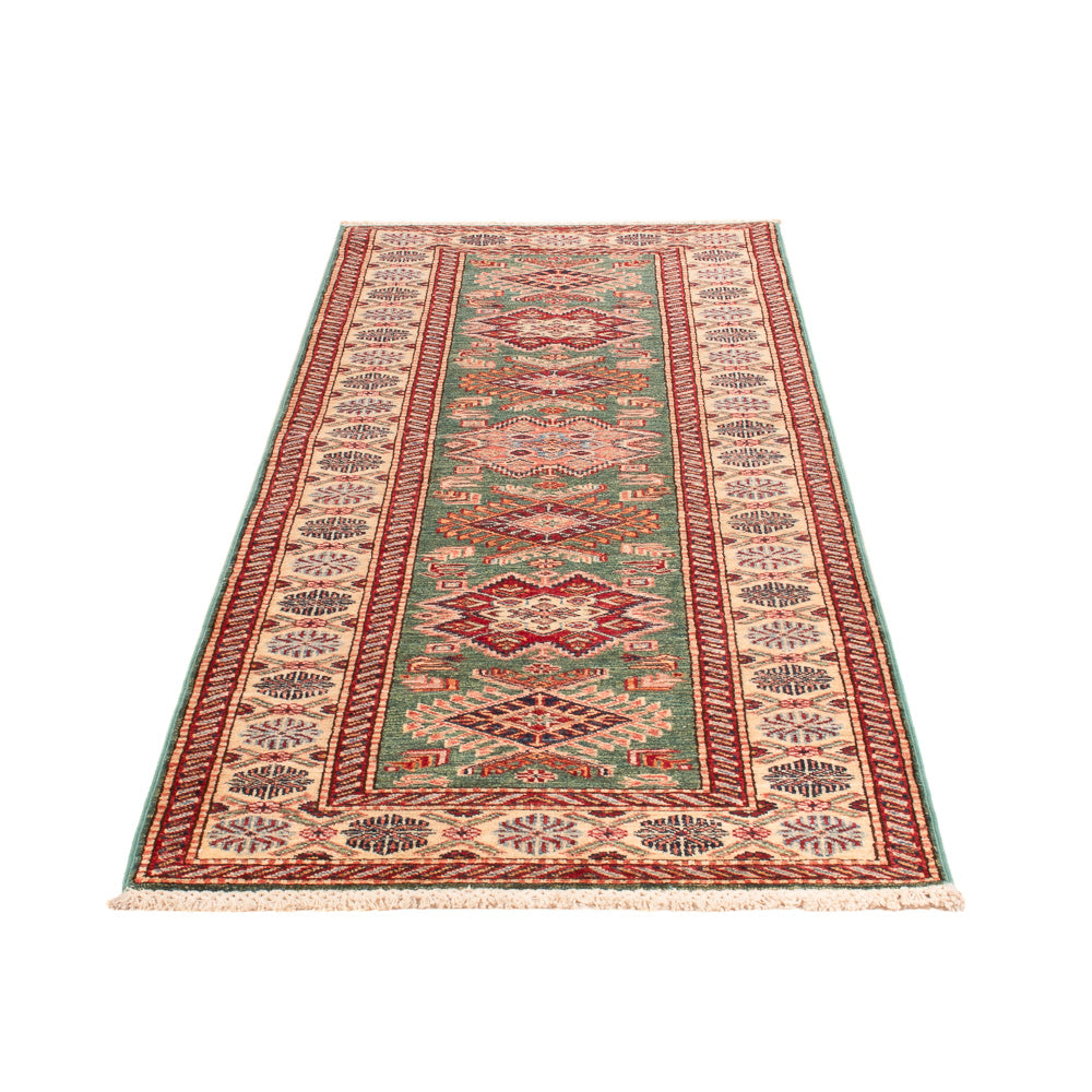 Tapis de couloir Tapis Ziegler - Kazak - 248 x 75 cm - vert foncé