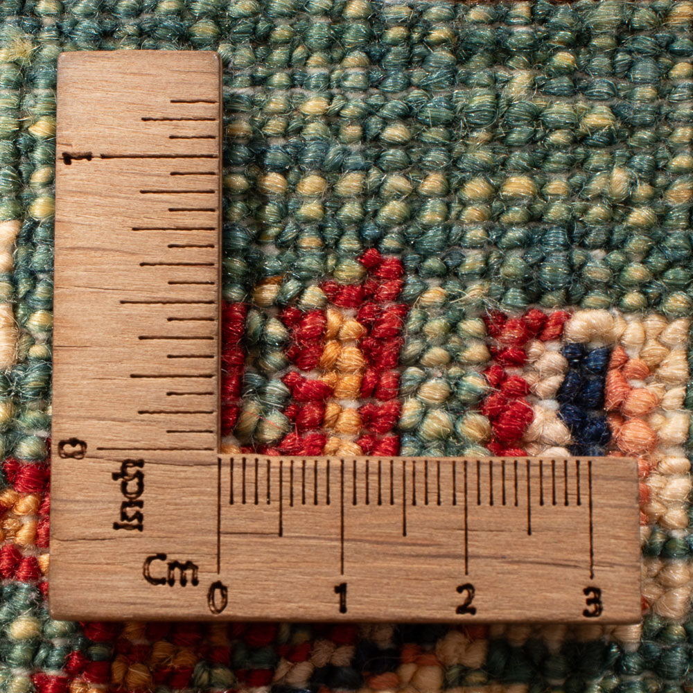 Tapis de couloir Tapis Ziegler - Kazak - 248 x 75 cm - vert foncé