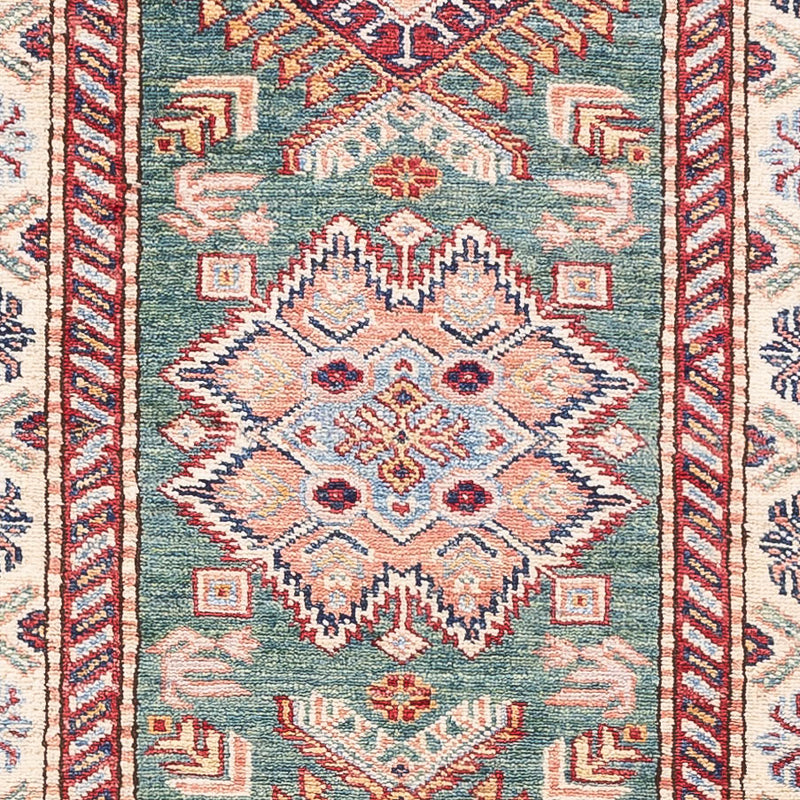 Tapis de couloir Tapis Ziegler - Kazak - 248 x 73 cm - vert foncé
