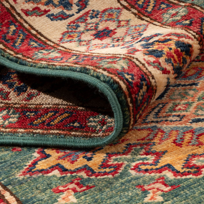 Tapis de couloir Tapis Ziegler - Kazak - 242 x 78 cm - vert