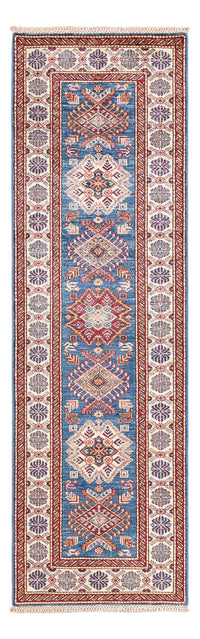Tapis de couloir Tapis Ziegler - Kazak - 246 x 75 cm - bleu