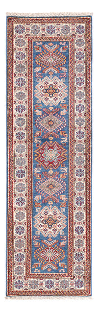 Tapis de couloir Tapis Ziegler - Kazak - 247 x 73 cm - bleu