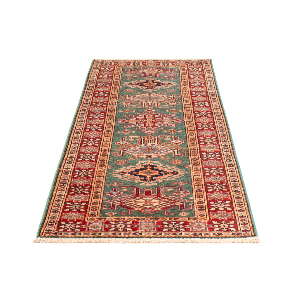 Tapis de couloir Tapis Ziegler - Kazak - 256 x 74 cm - vert