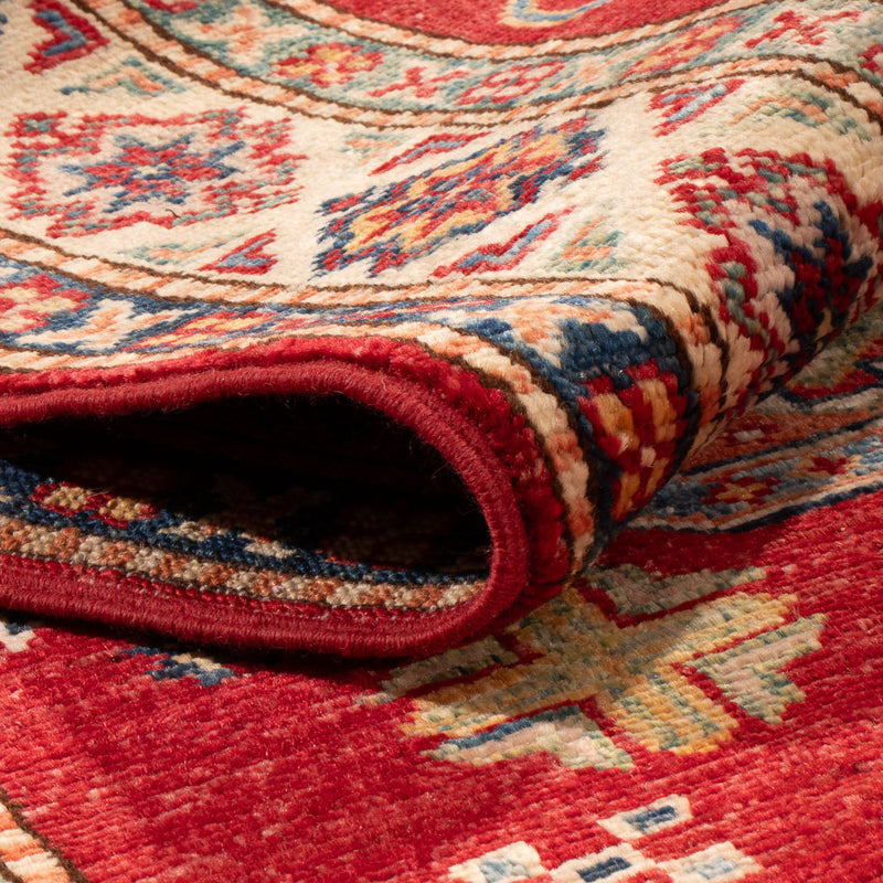 Tapis de couloir Tapis Ziegler - Kazak - 301 x 79 cm - rouge