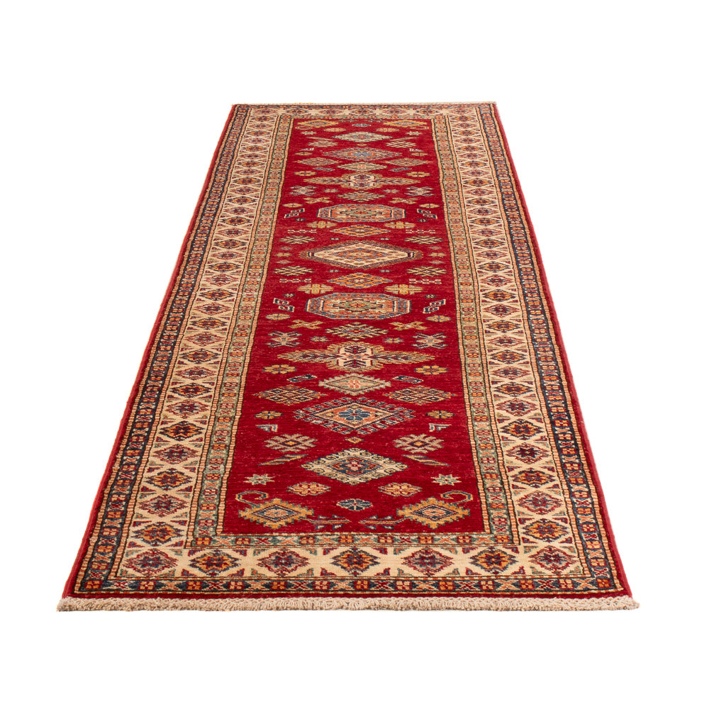 Tapis de couloir Tapis Ziegler - Kazak - 301 x 79 cm - rouge