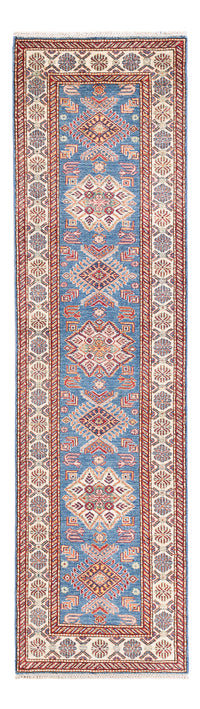 Tapis de couloir Tapis Ziegler - Kazak - 287 x 78 cm - bleu