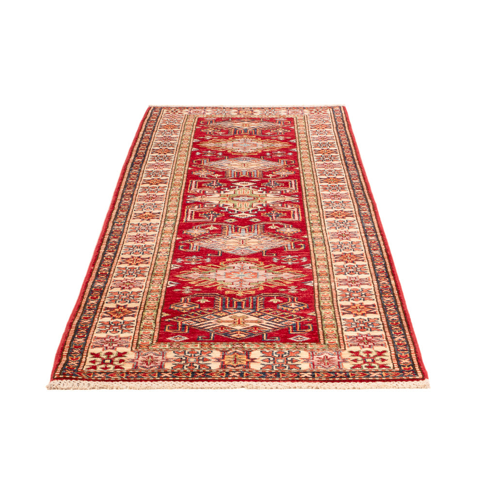Tapis de couloir Tapis Ziegler - Kazak - 250 x 76 cm - rouge