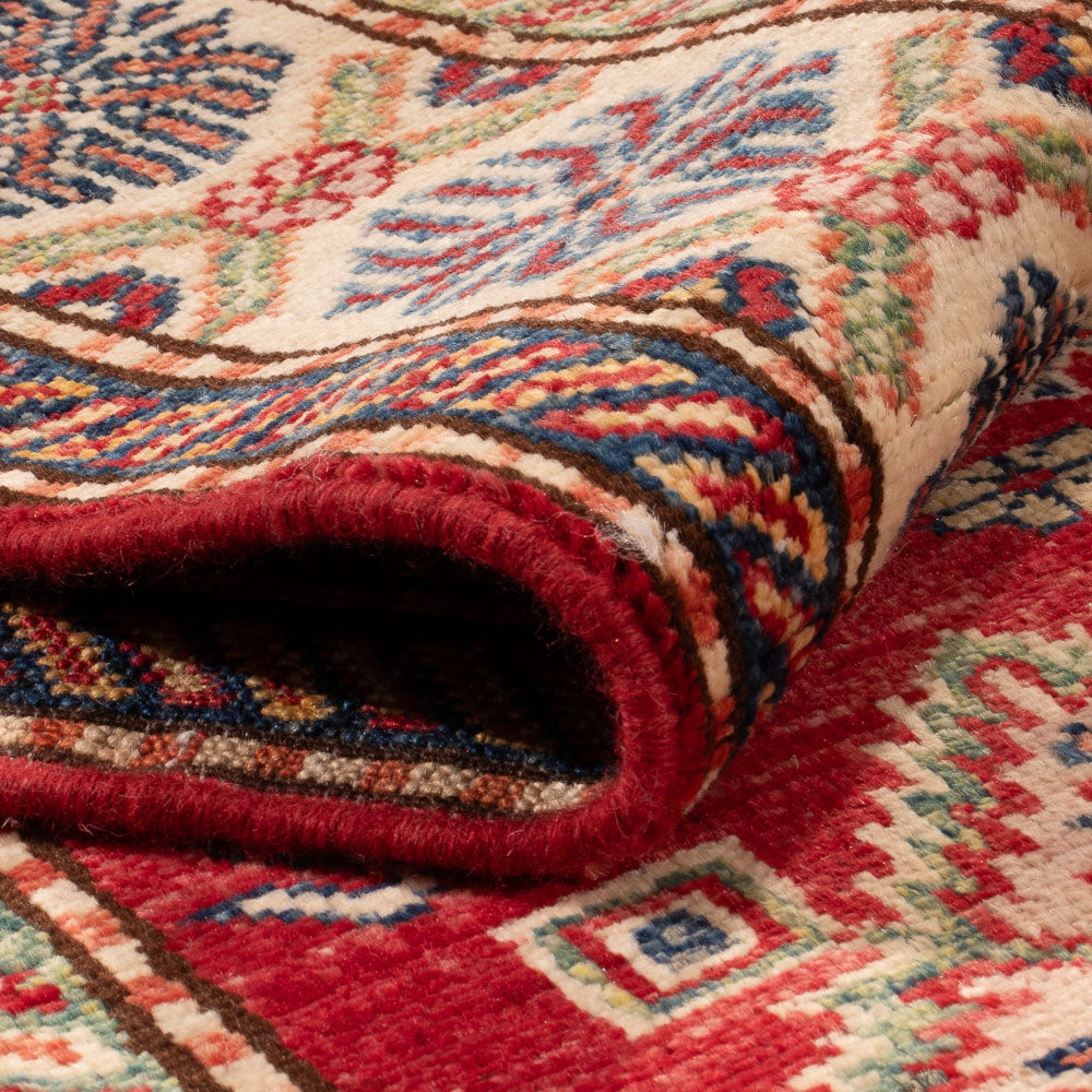 Tapis de couloir Tapis Ziegler - Kazak - 263 x 76 cm - rouge