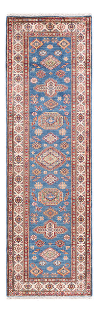 Tapis de couloir Tapis Ziegler - Kazak - 252 x 75 cm - bleu