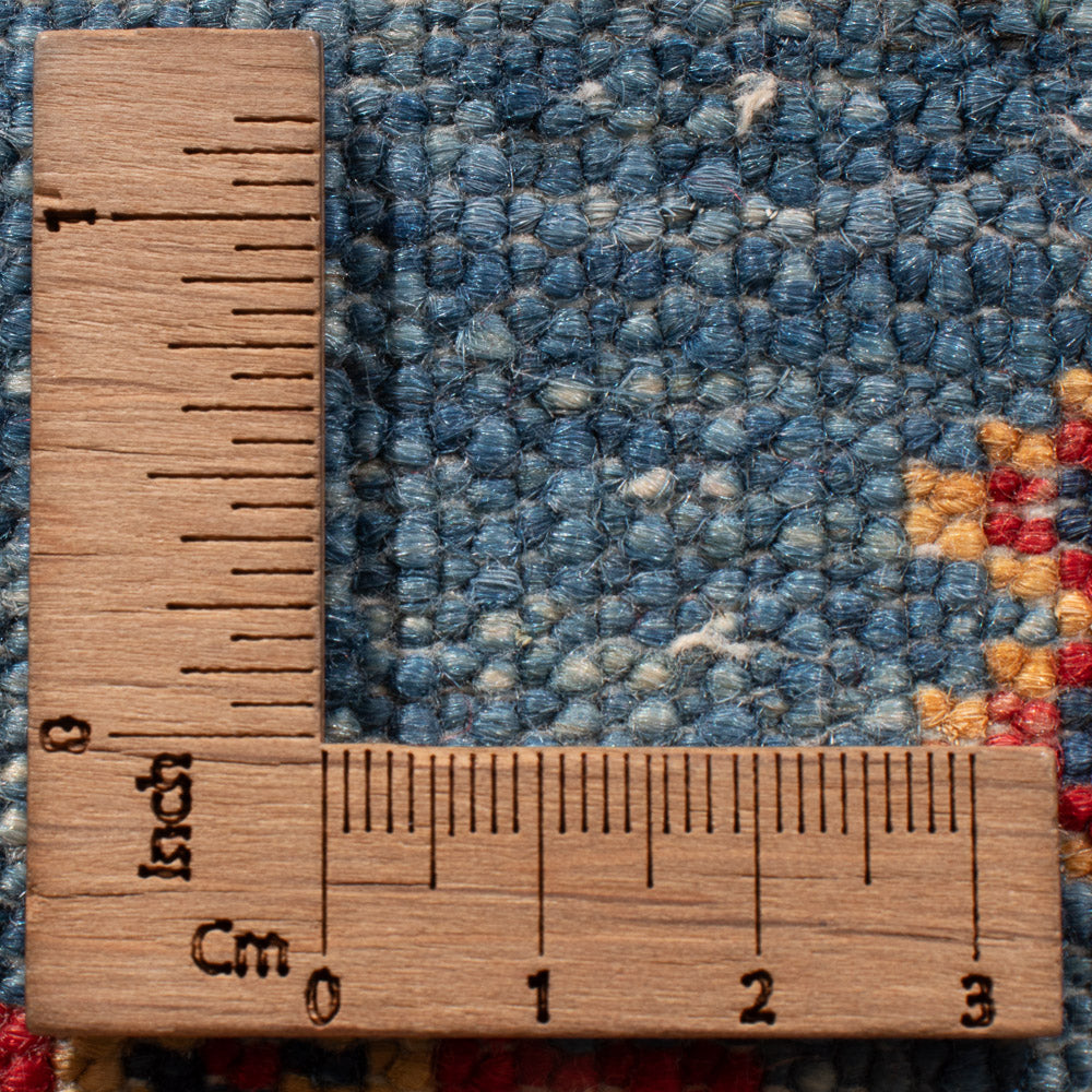 Tapis de couloir Tapis Ziegler - Kazak - 252 x 75 cm - bleu