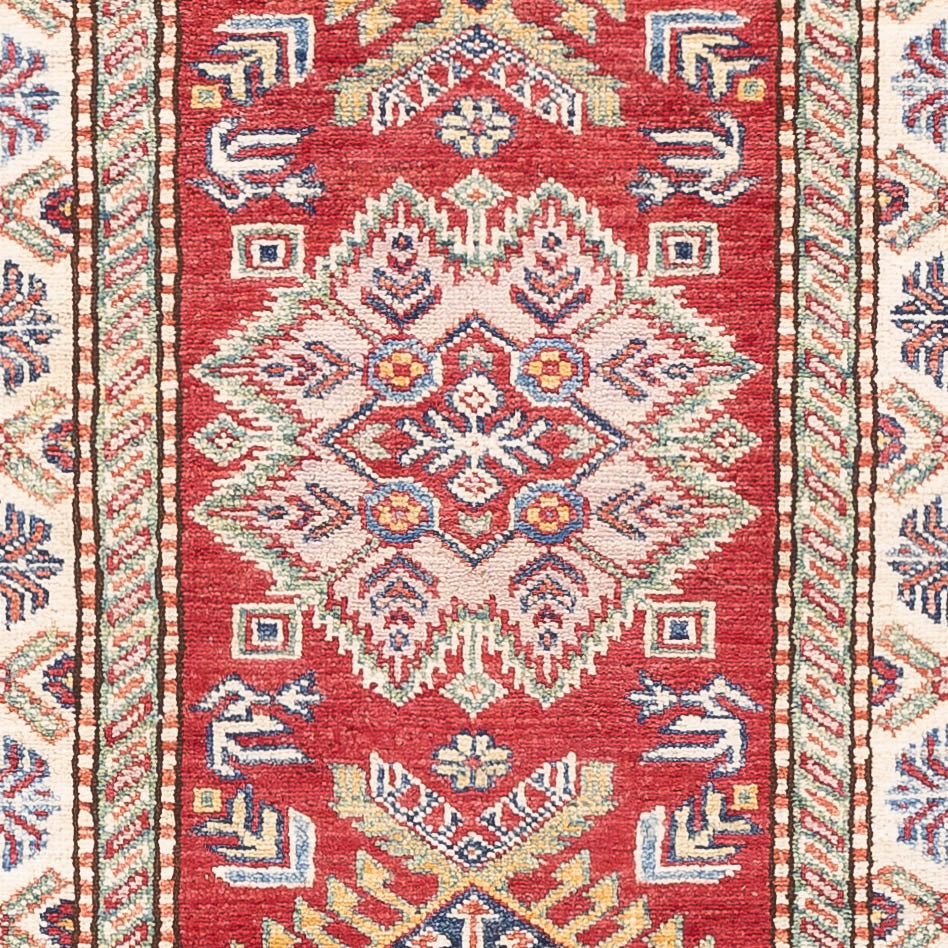 Tapis de couloir Tapis Ziegler - Kazak - 263 x 74 cm - rouge