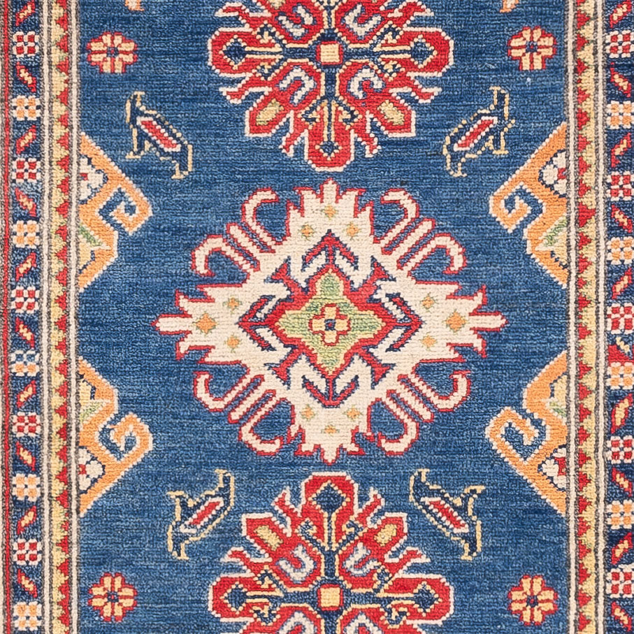 Tapis de couloir Tapis Ziegler - Kazak - 290 x 84 cm - bleu