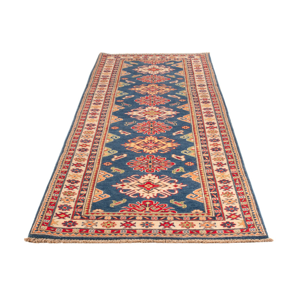 Tapis de couloir Tapis Ziegler - Kazak - 290 x 84 cm - bleu