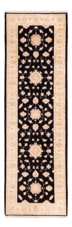 Tapis de couloir Tapis Ziegler - 250 x 76 cm - bleu foncé