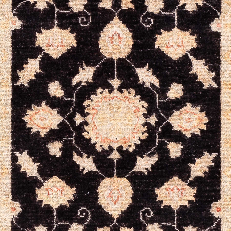 Tapis de couloir Tapis Ziegler - 250 x 76 cm - bleu foncé