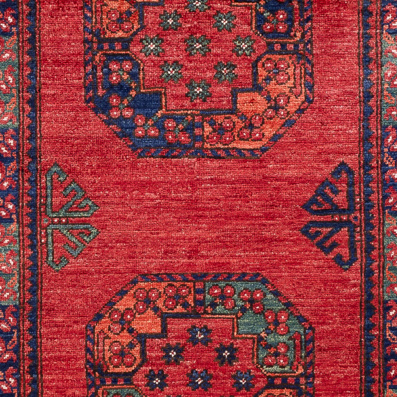 Tapis afghan - 149 x 104 cm - rouge
