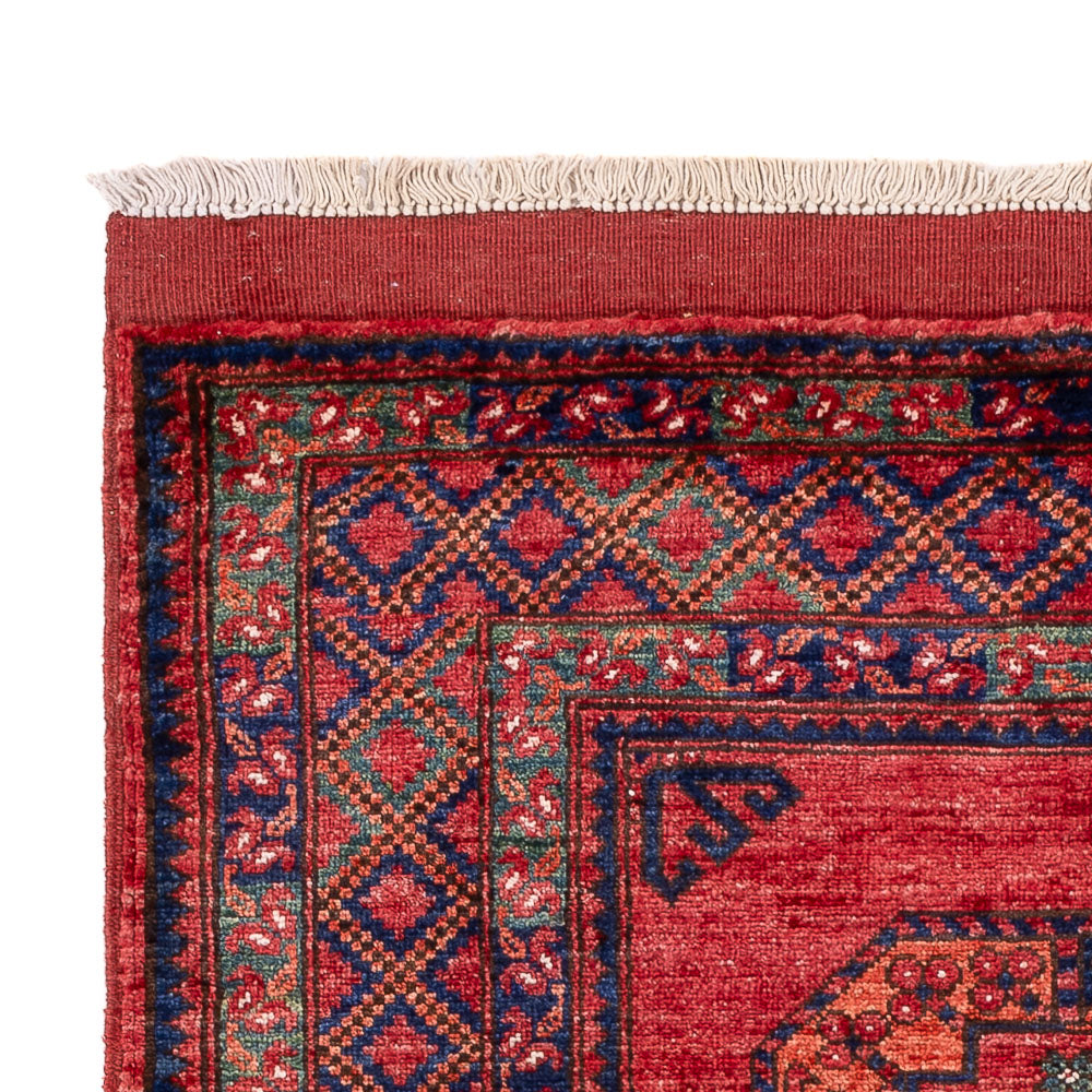 Tapis afghan - 149 x 104 cm - rouge