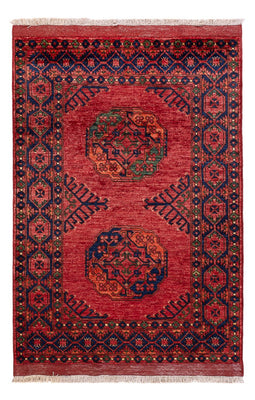 Tapis afghan - 152 x 105 cm - rouge
