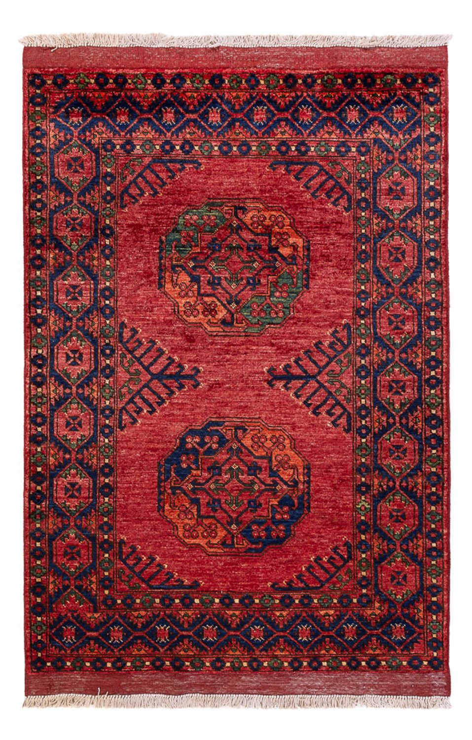 Tapis afghan - 152 x 105 cm - rouge